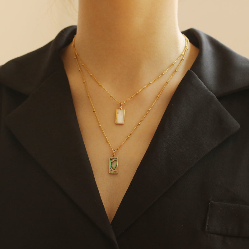 "The Armor" Shell Pendant Necklace