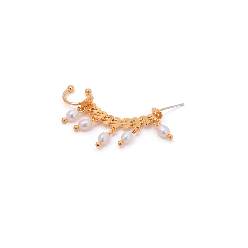 "Bohemian Dress" Pearl Ear Cuff (Right Ear Only)