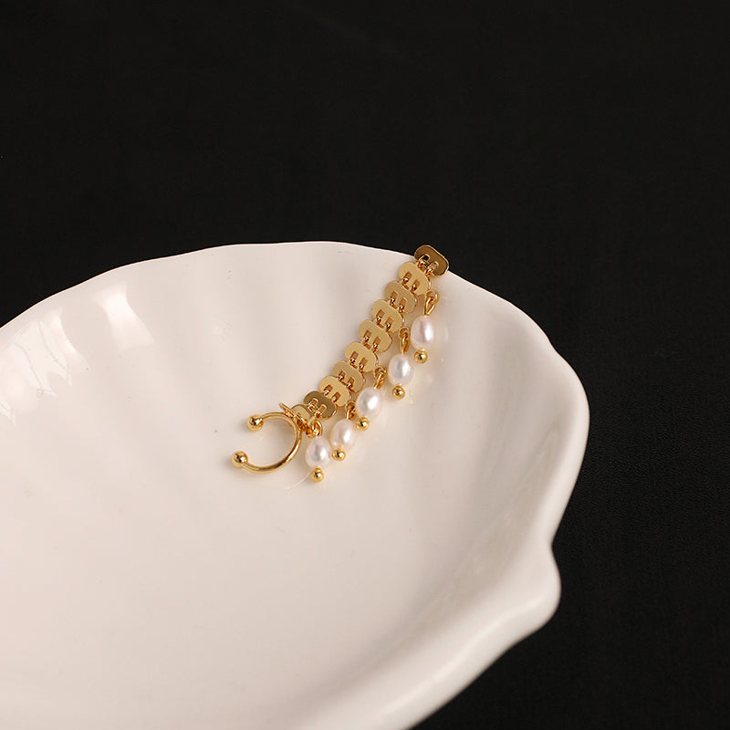 "Bohemian Dress" Pearl Ear Cuff (Right Ear Only)