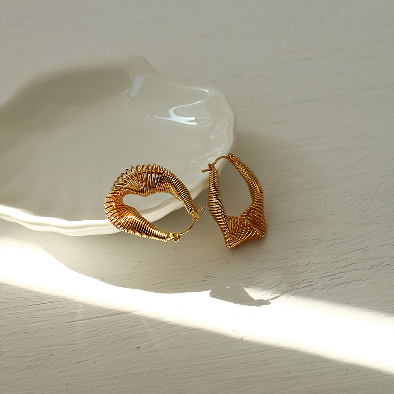 "The Twisted" Hoop Earrings