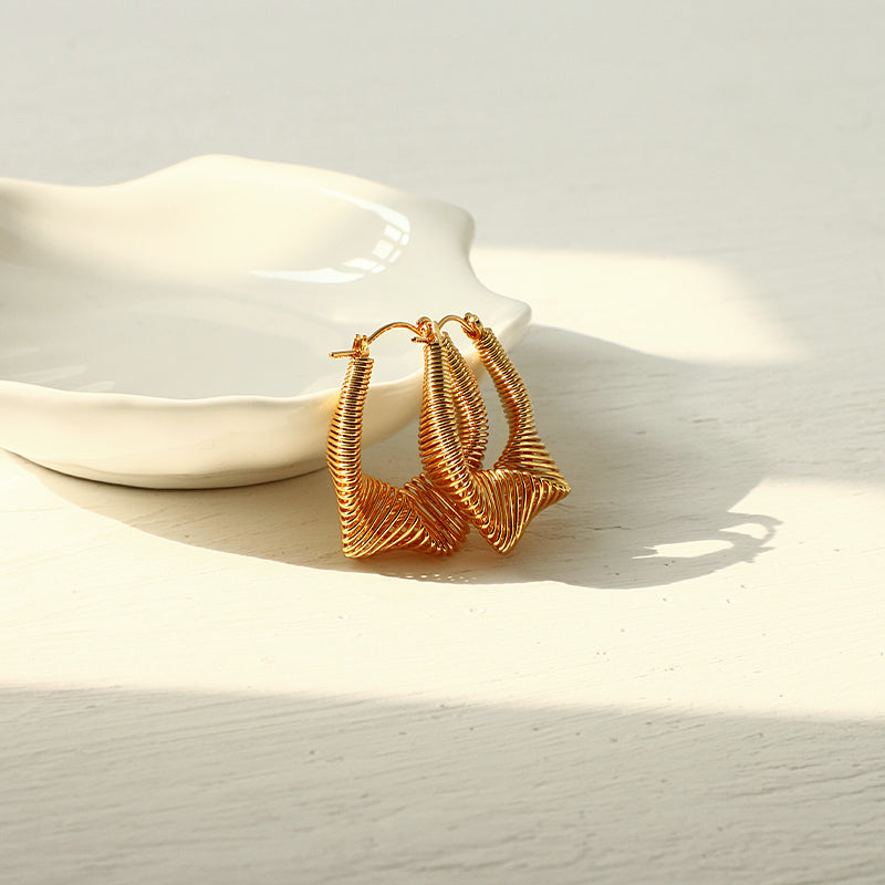 "The Twisted" Hoop Earrings