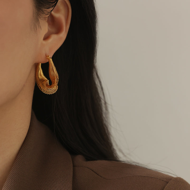 "The Twisted" Hoop Earrings