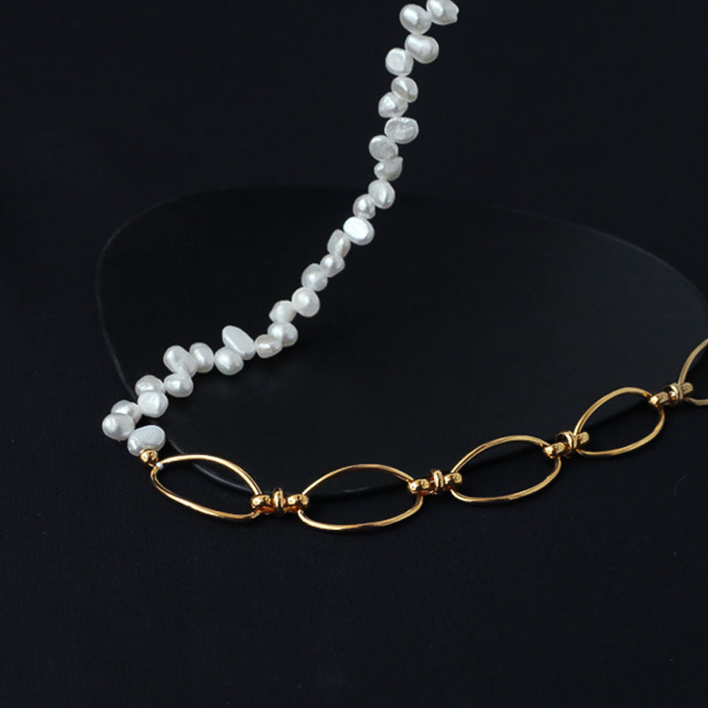 "The Lady" Irregular Freshwater Pearl Necklace