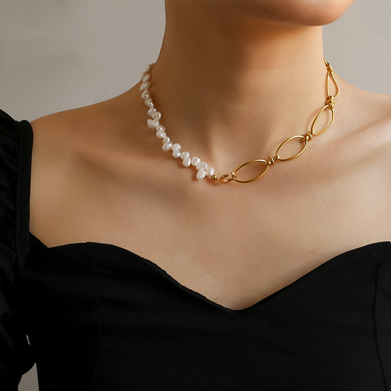 "The Lady" Irregular Freshwater Pearl Necklace