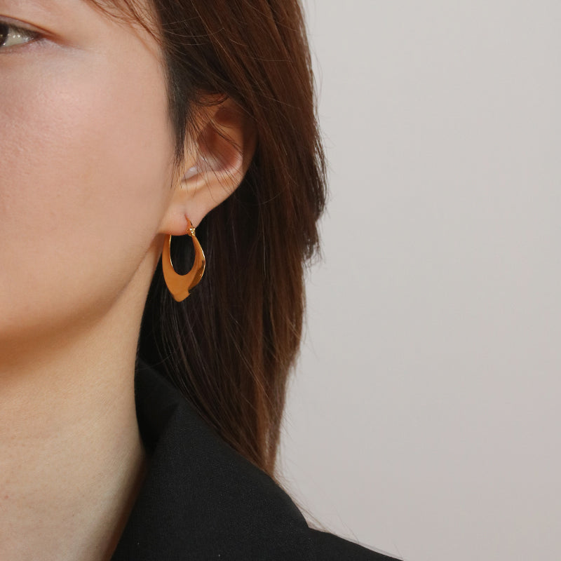 Minimalist Geometry Hoop Earrings