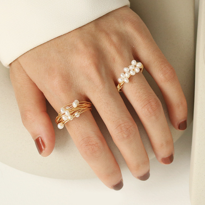 "The Bouquet" Freshwater Pearl Ring