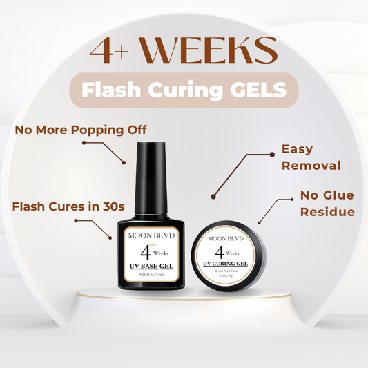 4+ Weeks Solid Glue Gels for Press-on Nails